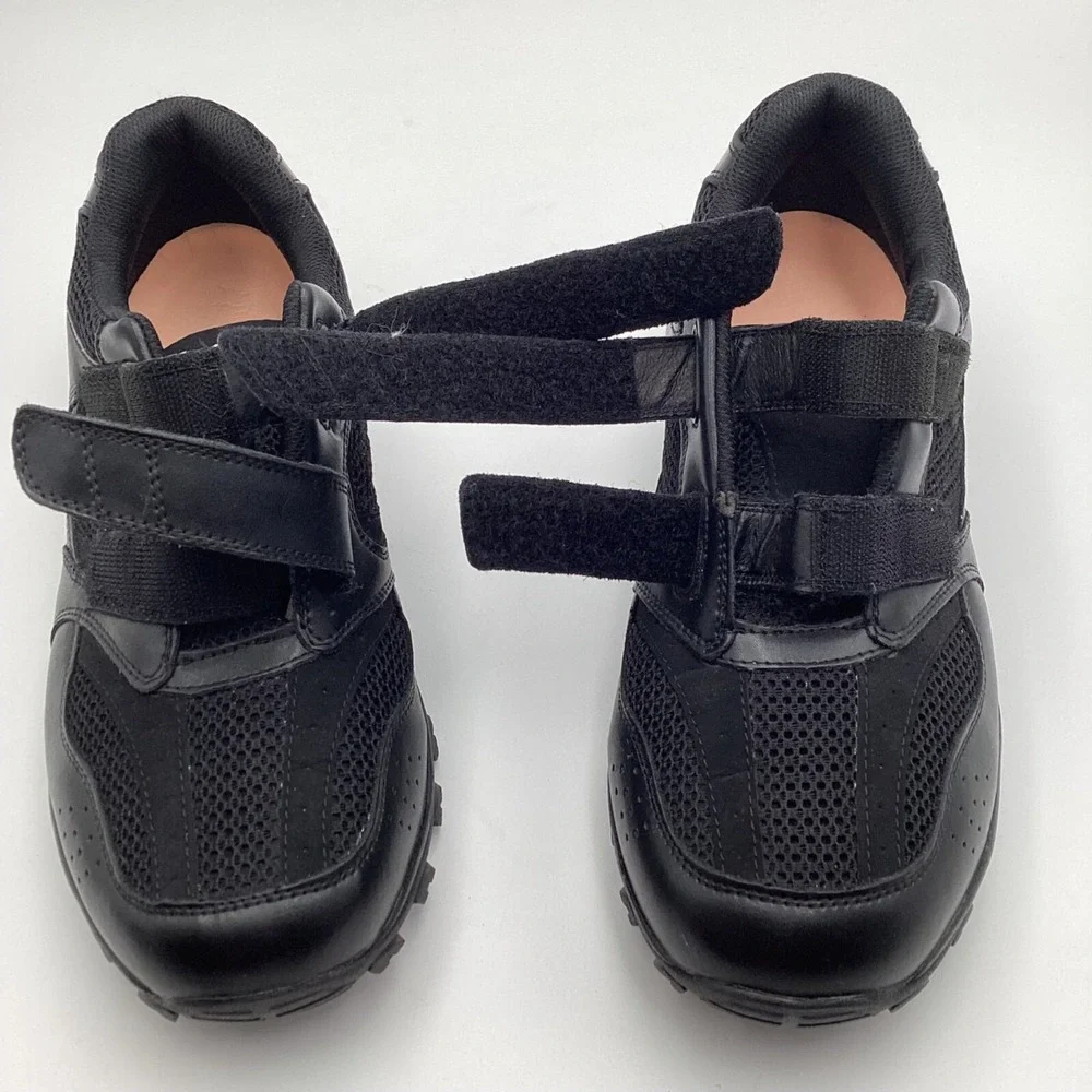 Mt. Emey Mens Black Orthopedic Shoes 9702 11.5 XW Wide Fit Leather Uppers W/ Vel